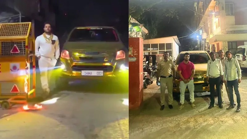 Viral Video : दिल्ली पुलिस के बैरीकेड में आग लगाकर रील बनाने वाले युवक को पुलिस ने गिरफ्तार कर काटा चालान, पहले लगाया था फ्लाईओवर पर जाम