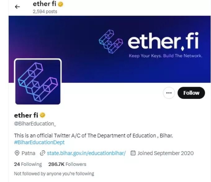 Bihar Education Department Account Hack : बिहार शिक्षा विभाग का आधिकारिक X अकाउंट को हैकर्स ने किया हैक, साइबर अपराधियों ने बदला पहचान, आरोपी की तलाश में जुटी पुलिस