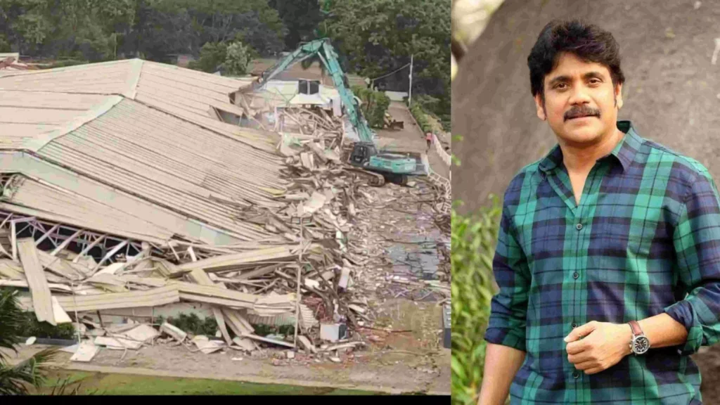 Nagarjuna Akkineni Convention Hall Demolition: झील की 6.69 एकड़ जमीन पर बने सुपरस्टार नागार्जुन के अवैध कन्वेंशन हॉल पर चला बुलडोजर