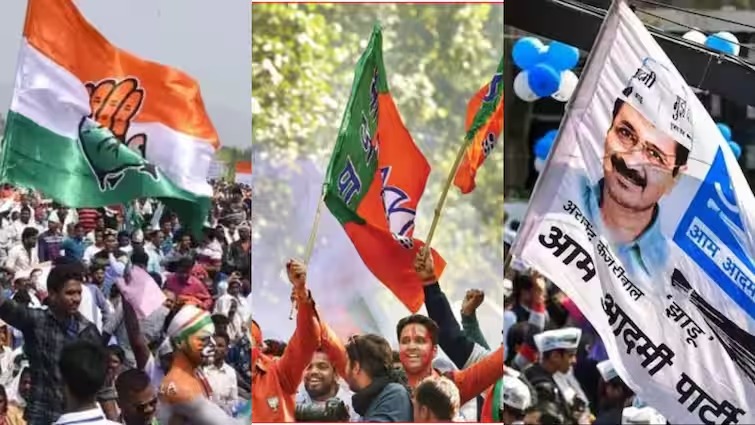 Delhi Election 2025 : कल होगा दिल्ली में विधानसभा चुनाव, BJP, AAP और कांग्रेस के बीच त्रिकोणीय मुकाबला