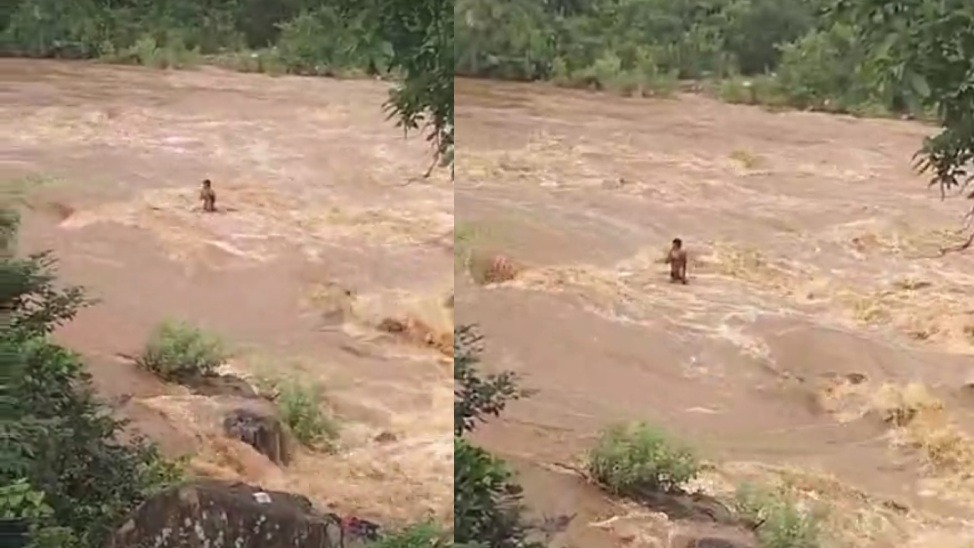 Balrampur Heavy Rain : बलरामपुर में झमाझम बारिश से गागर नदी में आया उफान, मछली पकड़ने गए तीन बच्चे फंसे, सुरक्षित निकाला गया