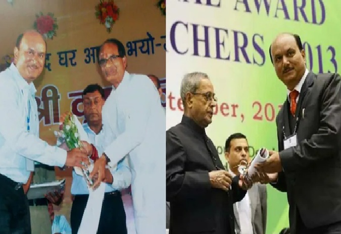 POCSO Act Case: Shameful…! President and CM honoured teacher Ashish Pandey suspended… he touches girl students in bad way on pretext of checking their temperature