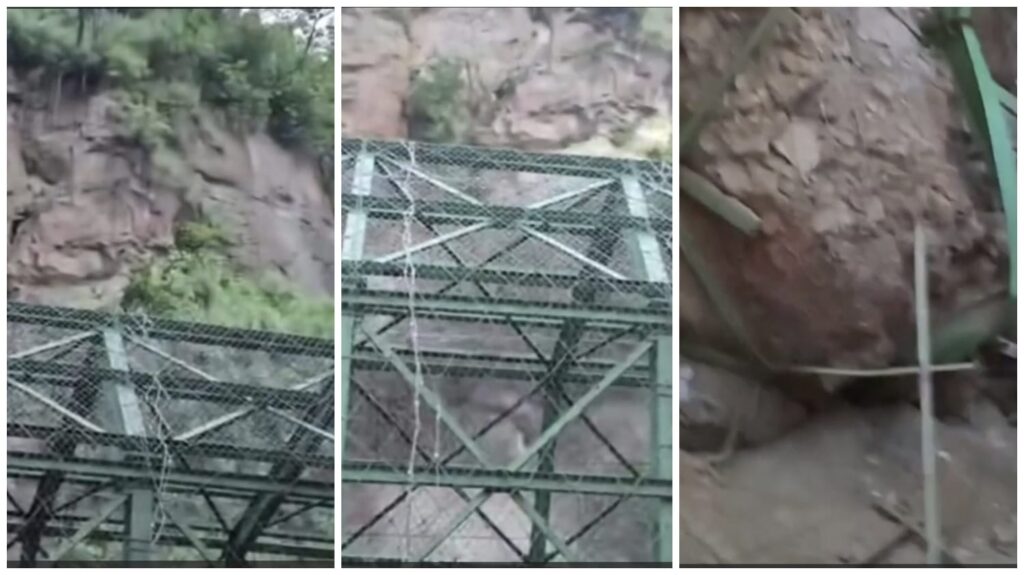 landslide in Haridwar : हरिद्वार में भूस्खलन से रेलवे ट्रैक पर गिरा मलबा…! काली मंदिर के पास टूटा पहाड़ बड़ा हादसा टला…यहां देखें VIDEO