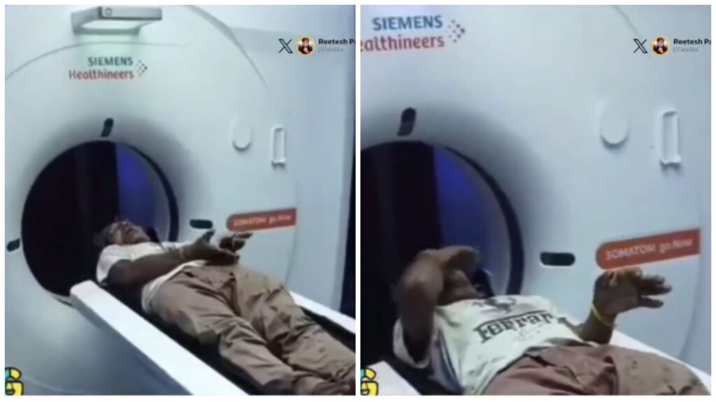 Trending Video: Life may go, but tobacco should not...! An old man rubbing tobacco in an MRI machine's explosive video goes viral... watch it here
