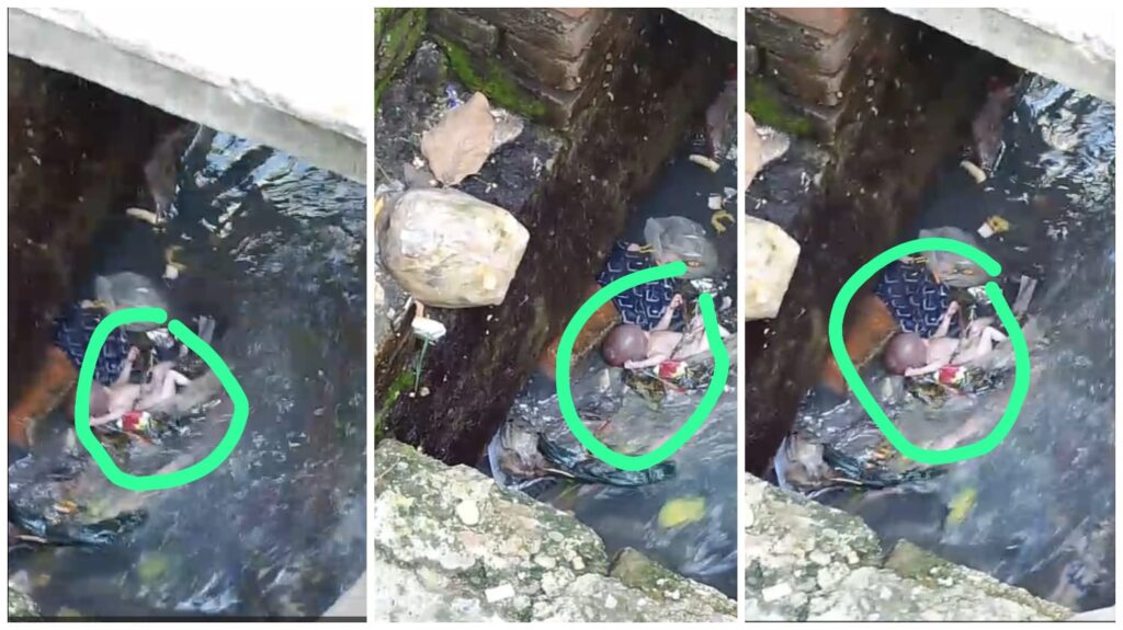 Newborn Body in Drain : शर्मसार इंसानियत…! नाले के कचरे में फंसा मिला नवजात का शव…इलाके में फैली सनसनी VIDEO