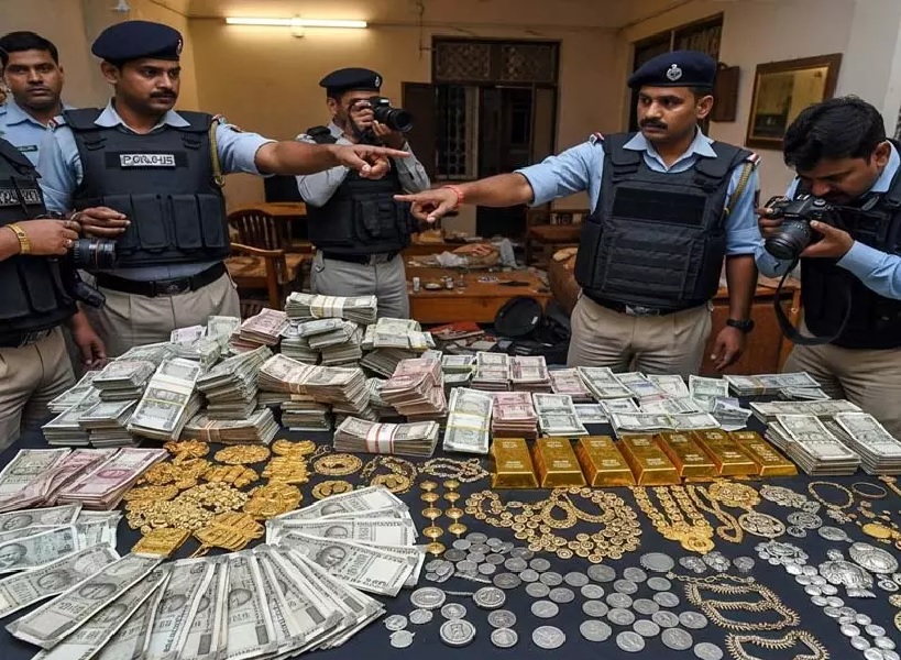 Raids on Gangster : गैंगस्टर नेटवर्क पर पुलिस का बड़ा शिकंजा…! 1.36 kg सोना-14.60 kg चांदी-49.60 लाख नकद-7 पिस्तौल- 40 ज़िंदा कारतूस-1 बुलेटप्रूफ स्कॉर्पियो कार बरामद
