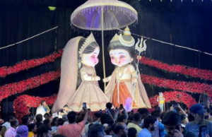 Raipur Ganesh Murti Controversy: रायपुर में कार्टून और ऑफ-शोल्डर गणपति प्रतिमा से भड़के हिंदू संगठन,  एसपी कार्यालय पहुंचकर की ये मांग