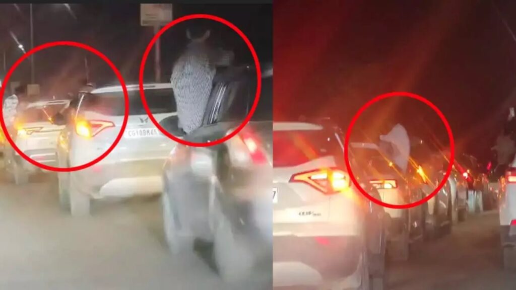 Stunting on Car : बिलासपुर में हाईवे पर हुड़दंग…! लग्जरी कारों के काफिले ने किया स्टंट…सड़क पर मचाया हंगामा…यहां देखें Video