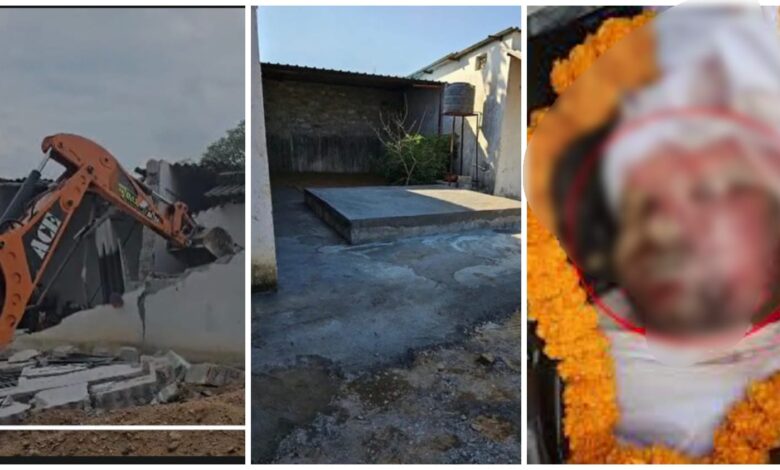 Mukesh Murder Case : पत्रकार मुकेश चंद्राकर हत्याकांड में 8 महीने बाद बड़ी कार्रवाई…! आरोपी के बाड़े पर चला बुलडोजर…VIDEO