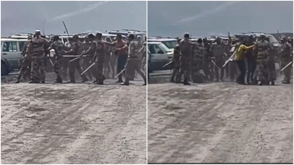 Police attack on peaceful protest: Lathicharge on displaced people at Geevra mine! Lathicharge on peaceful protest... Many injured. Watch the video here.