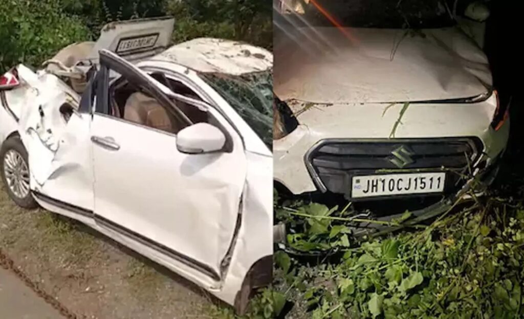 National Highway : महासमुंद में सड़क हादसा…! गाय को बचाने के चक्कर में पलटी कार…3 की मौके पर दर्दनाक मौत