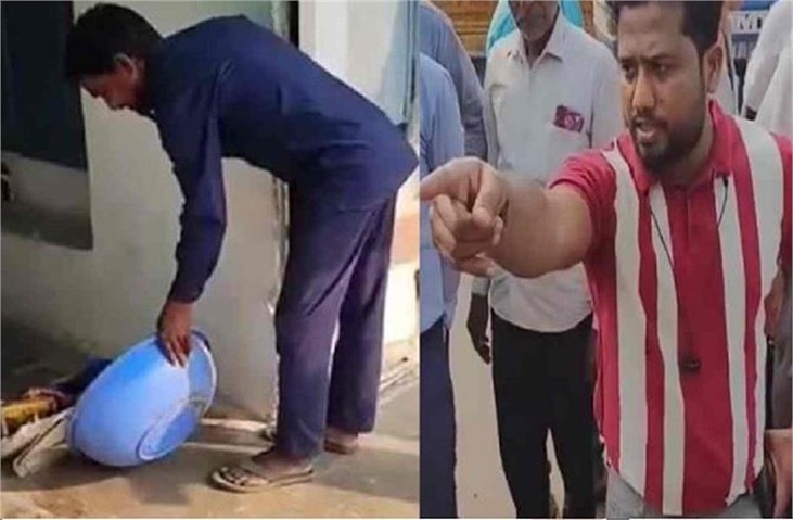 Dispute with CMO : हरपालपुर में विवाद…! सीएमओ ने BJP नेता के घर फेंका कचरा…Video वायरल