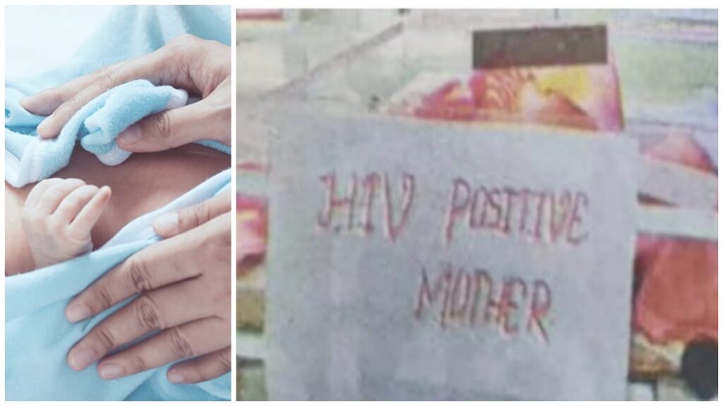 Ambedkar Hospital: A serious blow to human dignity! A poster pasted near a newborn at Ambedkar Hospital reads, "The child's mother is HIV positive." The High Court is strict and demands a response from the Chief Secretary.