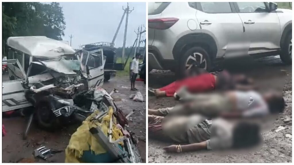 Horrific Road Accident: Bolero and truck collide in Kabirdham...! 5 people die tragically... VIDEO