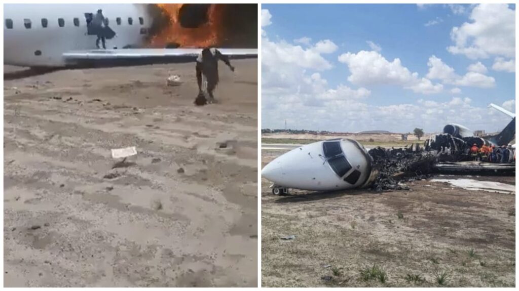 Plane Crashes on Runway : रनवे पर हादसा…! मंत्री का विमान आग में घिरा…जलते प्लेन की खिड़की से भागे लोग…यहां देखें भयावह Video