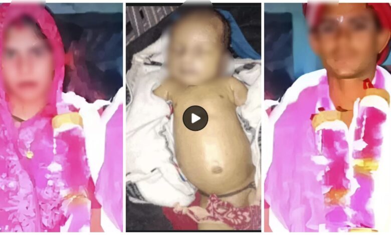 Tragic incident in Bhind: Mother strangled her 30-day-old newborn to death… When her husband protested, she cut off his genitals.