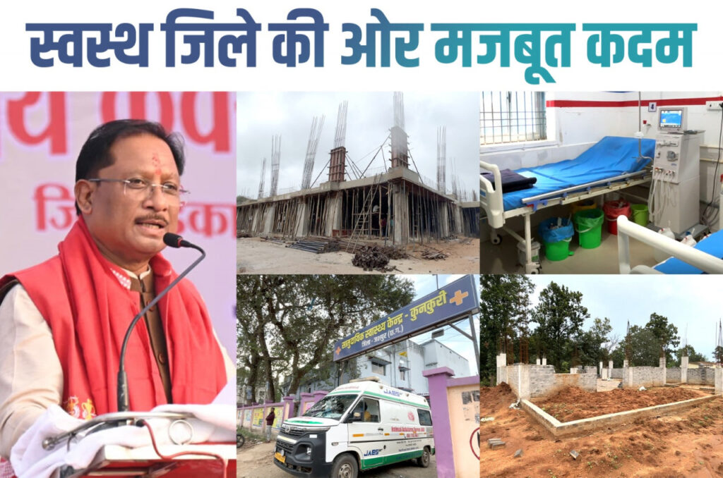 Jashpur Development : दो वर्षों में बदली जशपुर की स्वास्थ्य तस्वीर…मिली आधुनिक सुविधाओं की सौगात