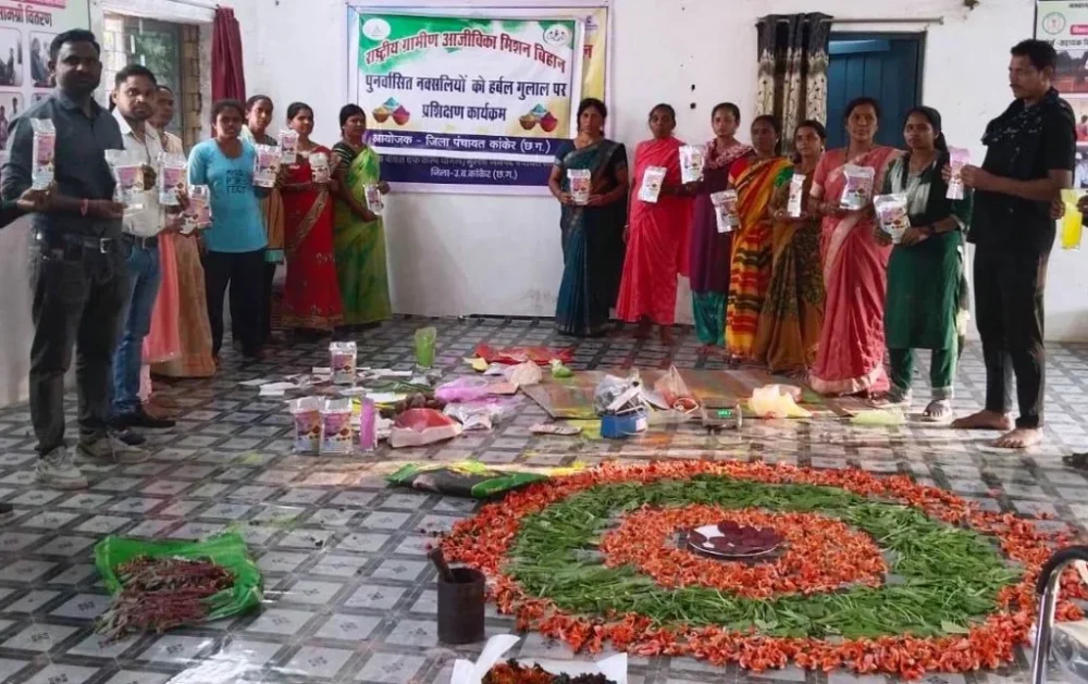 Special Article : बिहान की महिलाओं का नवाचार…हर्बल गुलाल से सुरक्षित और पर्यावरण-अनुकूल होली