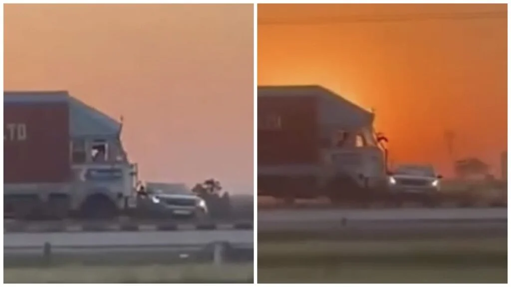 Highway Accident : हाईवे पर सनसनीखेज हादसा…डेढ़ किमी तक घसीटती रही कार, हाईवे पर मची अफरा-तफरी