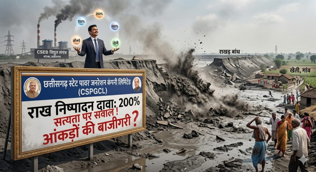 Ash Management : कागजों में 200% निष्पादन…! जमीन पर ओवरफ्लो…CSEB के आंकड़ों पर उठे बड़े सवाल