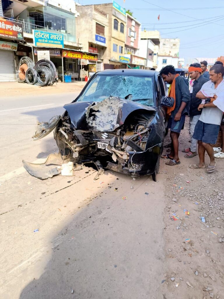 Ambikapur Breaking: खरसिया चौक पर भीषण सड़क हादसा…एक युवती की मौत